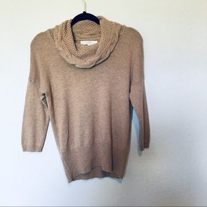 ♥️The Loft Beige Cowl Neck Sweater Sz Small
